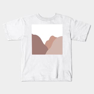 Different Shades of Mountains Design Kids T-Shirt